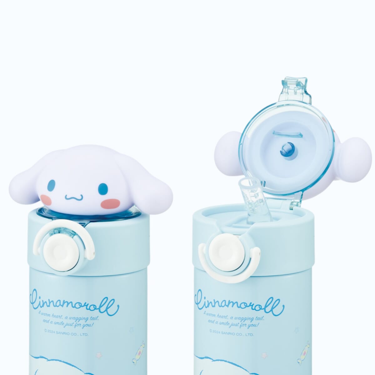 ステンレスマスコット付ストローボトル シナモロール02