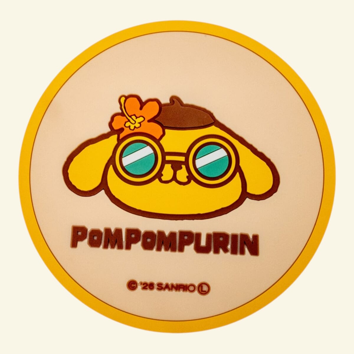 ラバーコースター サンリオキャラクターズ 日焼け　ポムポムプリン