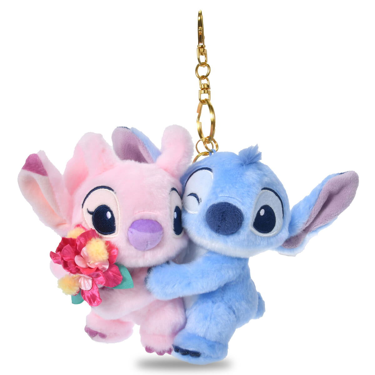 スティッチ＆エンジェル ぬいぐるみキーホルダー・キーチェーン STITCH ＆ ANGEL 