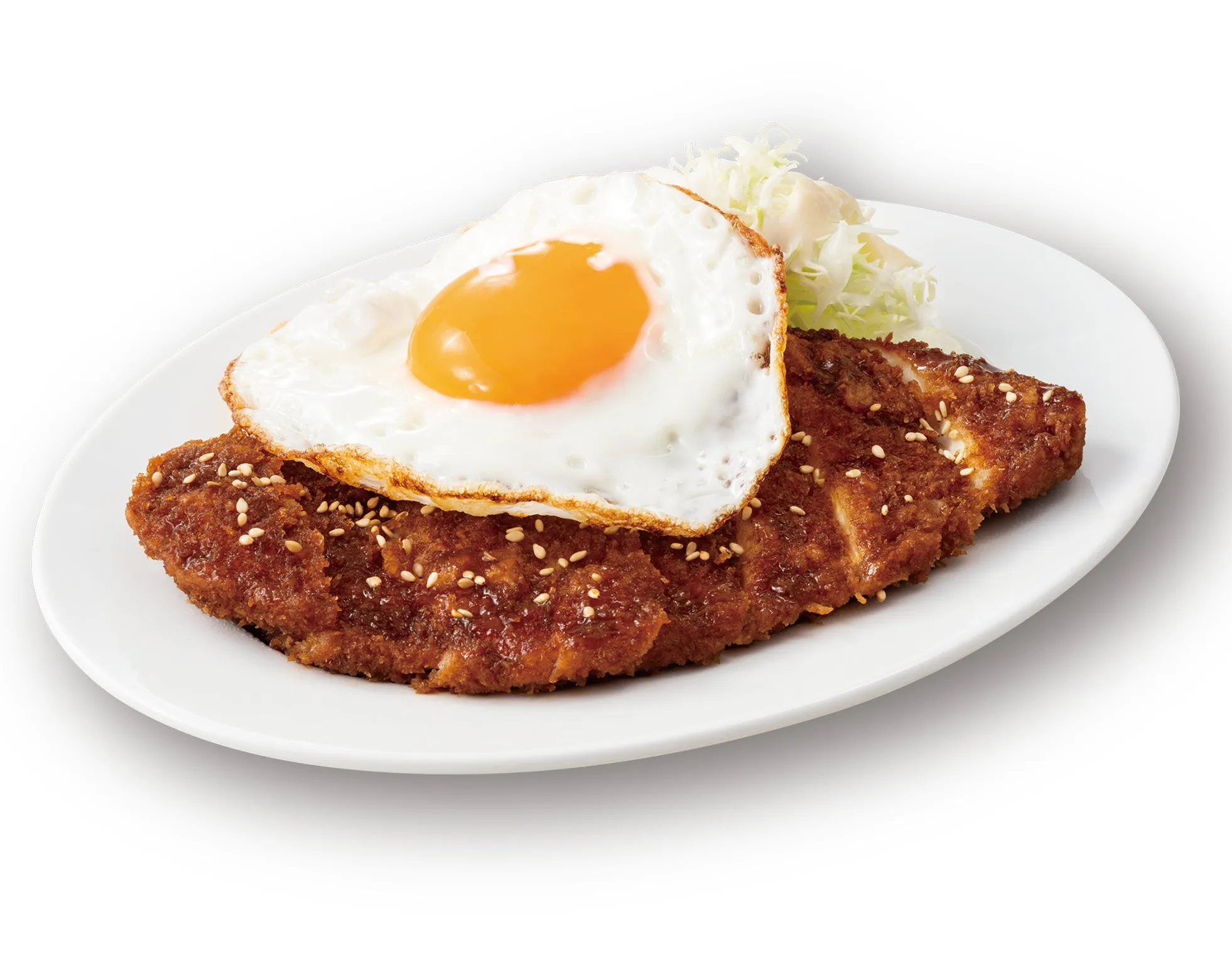 「鉄壁のチキン味噌カツ定食」のチキンカツのクローズアップ