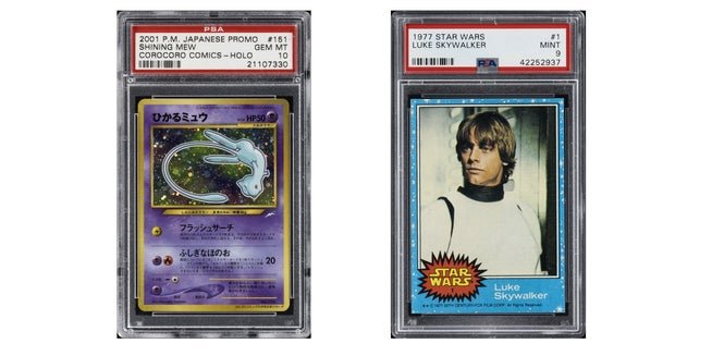 「ひかるミュウ」と1977年Toppsの「ルーク・スカイウォーカー」カード