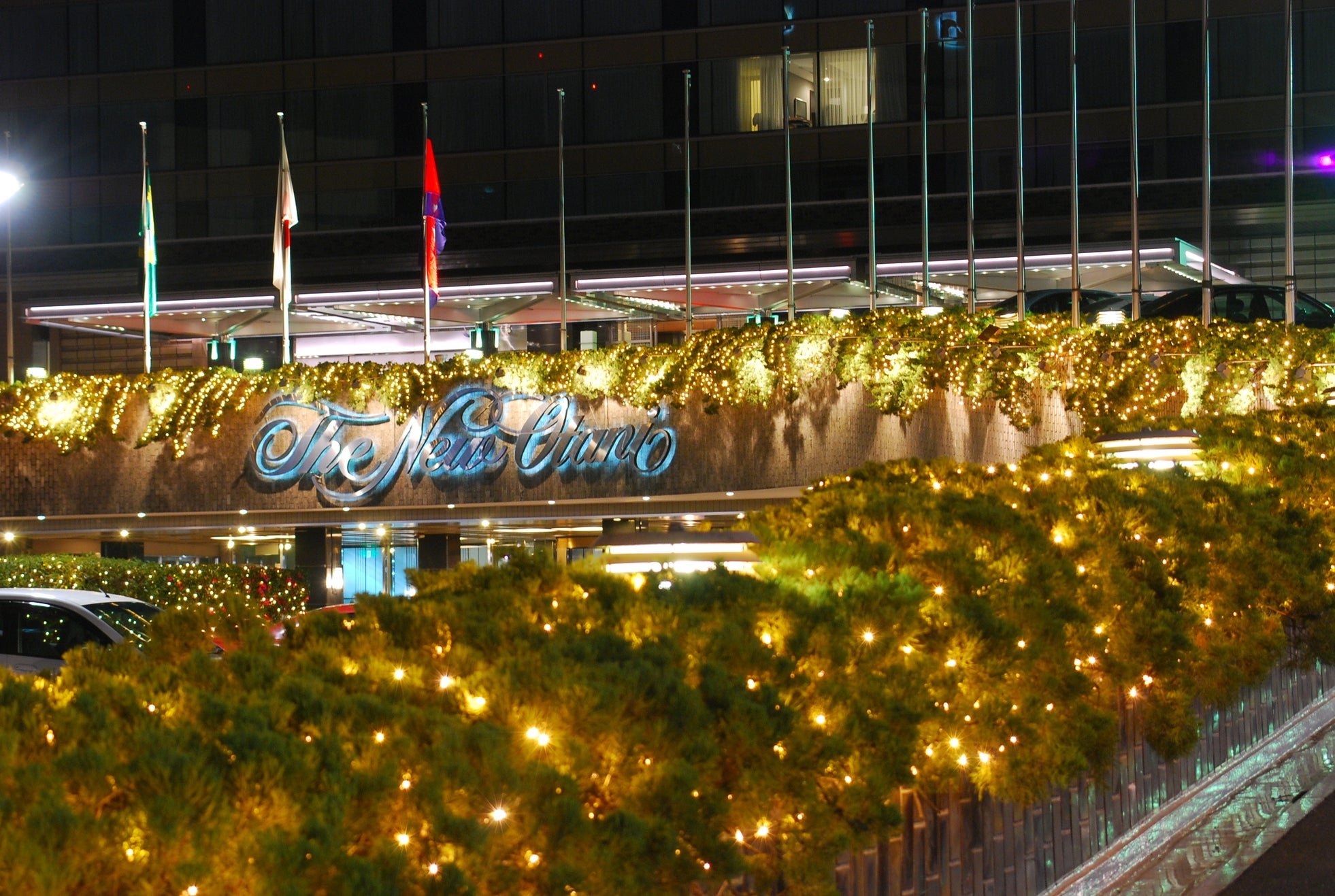 ホテルニューオータニ（東京）外観のイルミネーション
