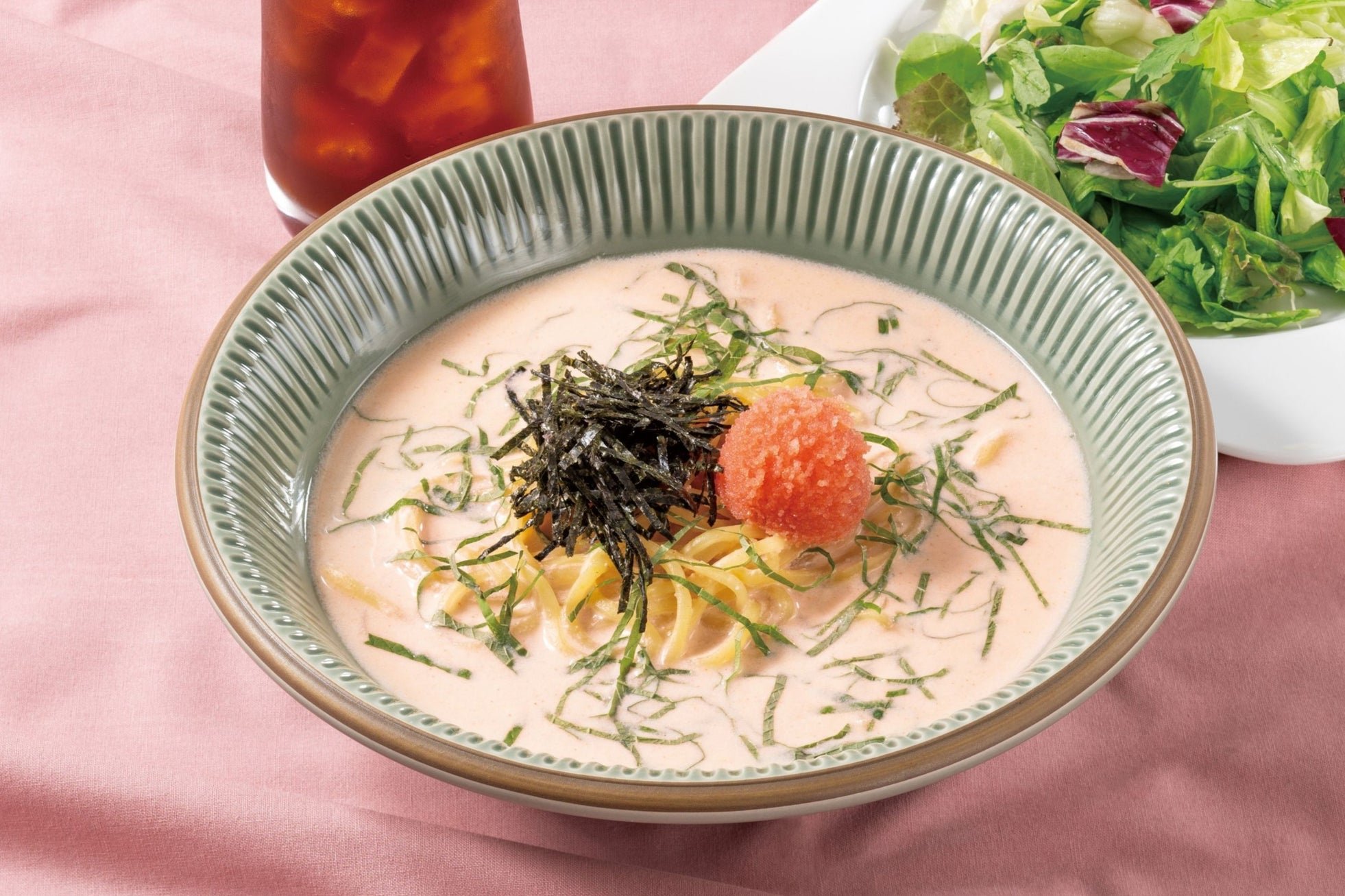 たらこクリームのスープパスタ