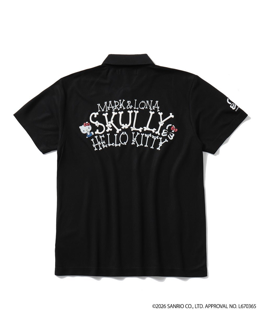 Hello Skully Polo（ブラック）背面デザイン