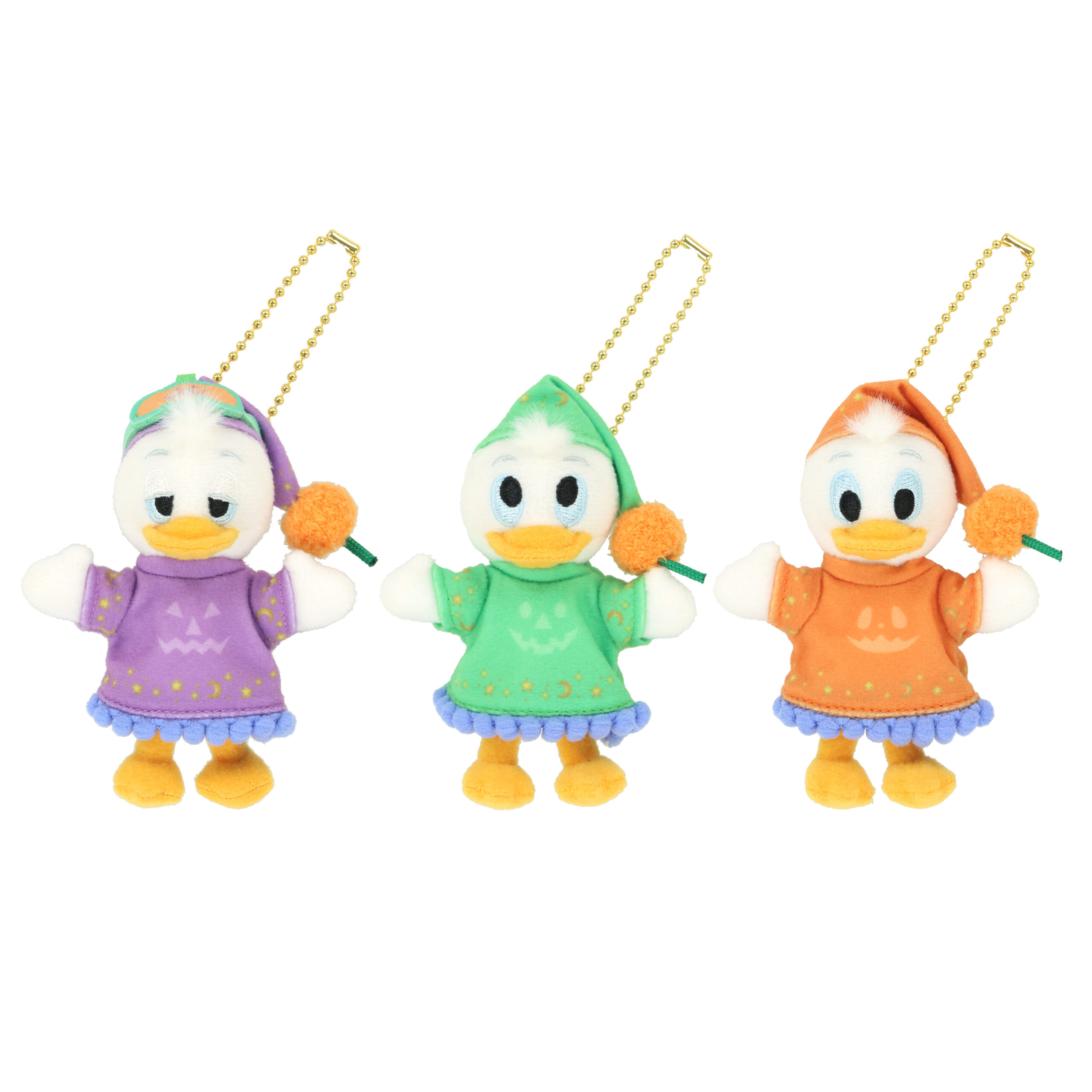 パジャマ姿の甥っ子3人のぬいぐるみキーチェーン3体セット