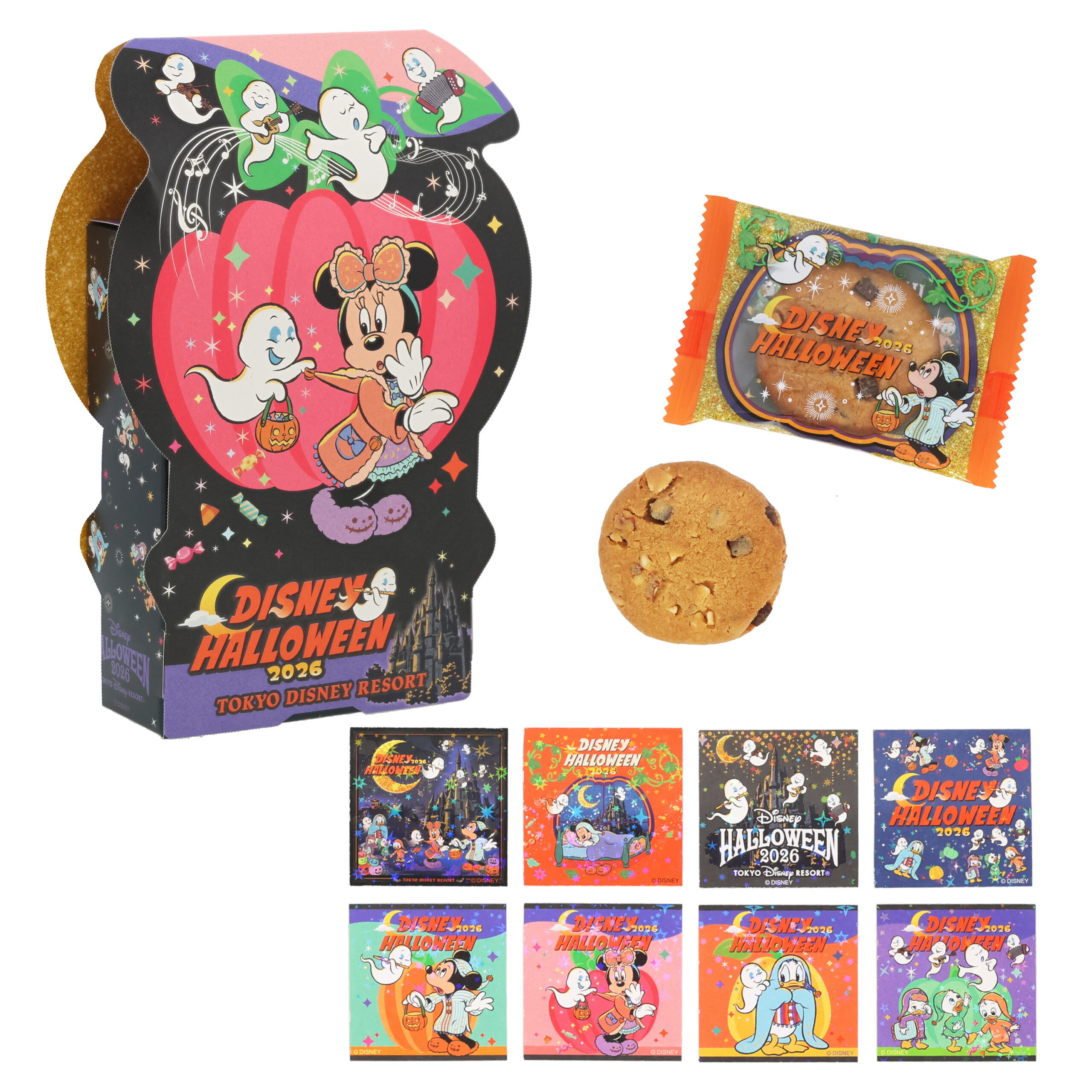 カードとシールが付いたクッキーの詰め合わせ箱