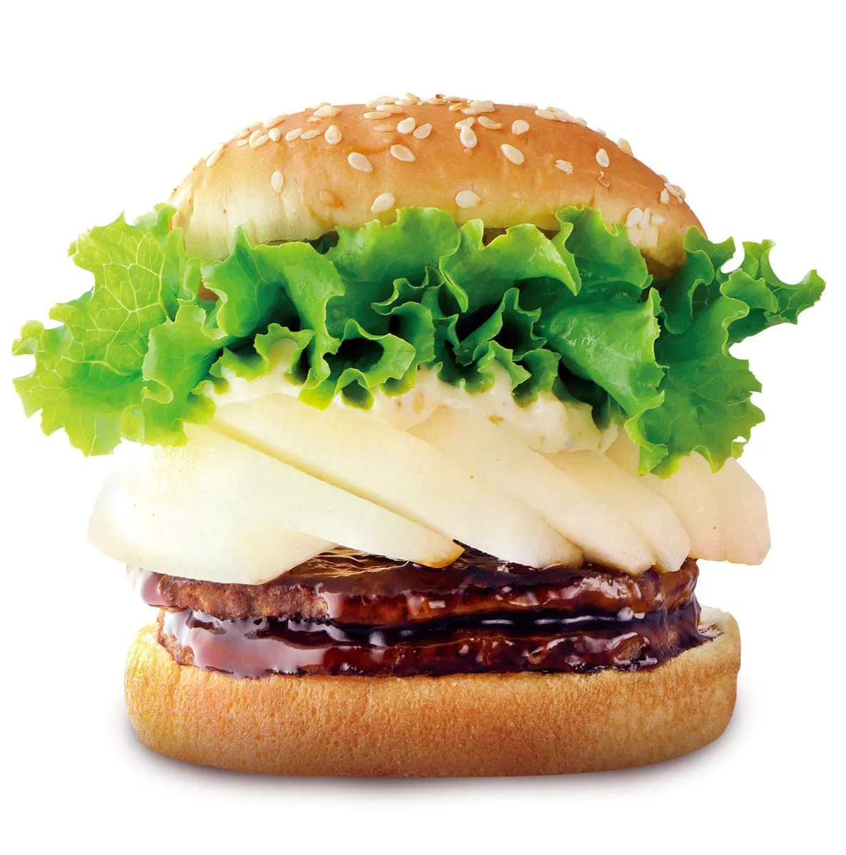 梨のダブルてりやきバーガー 商品写真