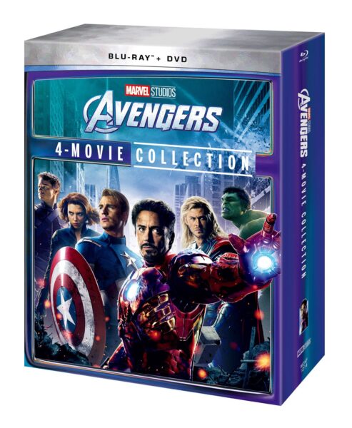 アベンジャーズ：4ムービー・コレクション BOXパッケージ（正面・側面）