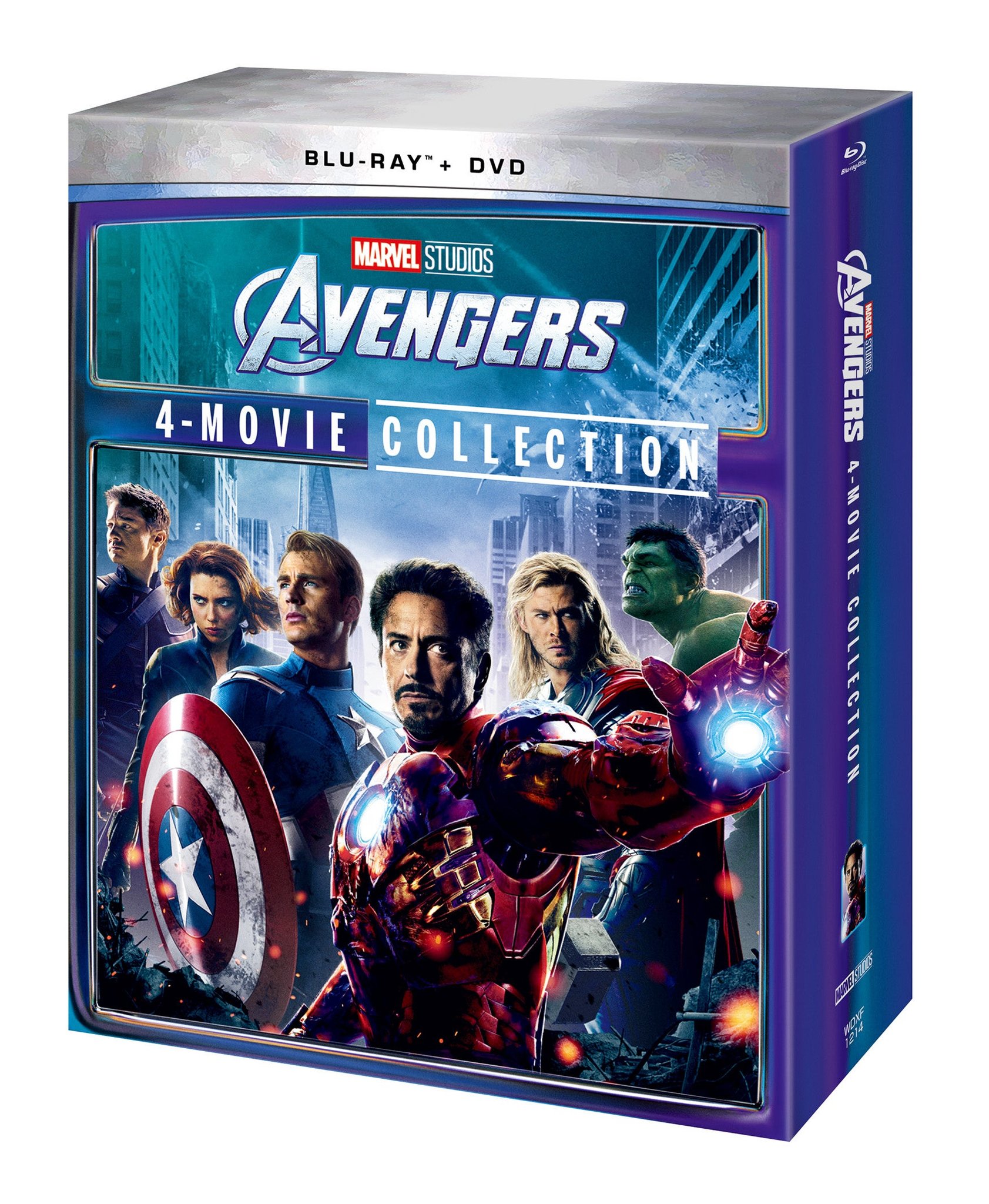 アベンジャーズ：4ムービー・コレクション BOXパッケージ（正面・側面）