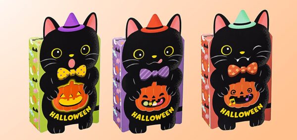 表情違いの黒ねこボックス3種