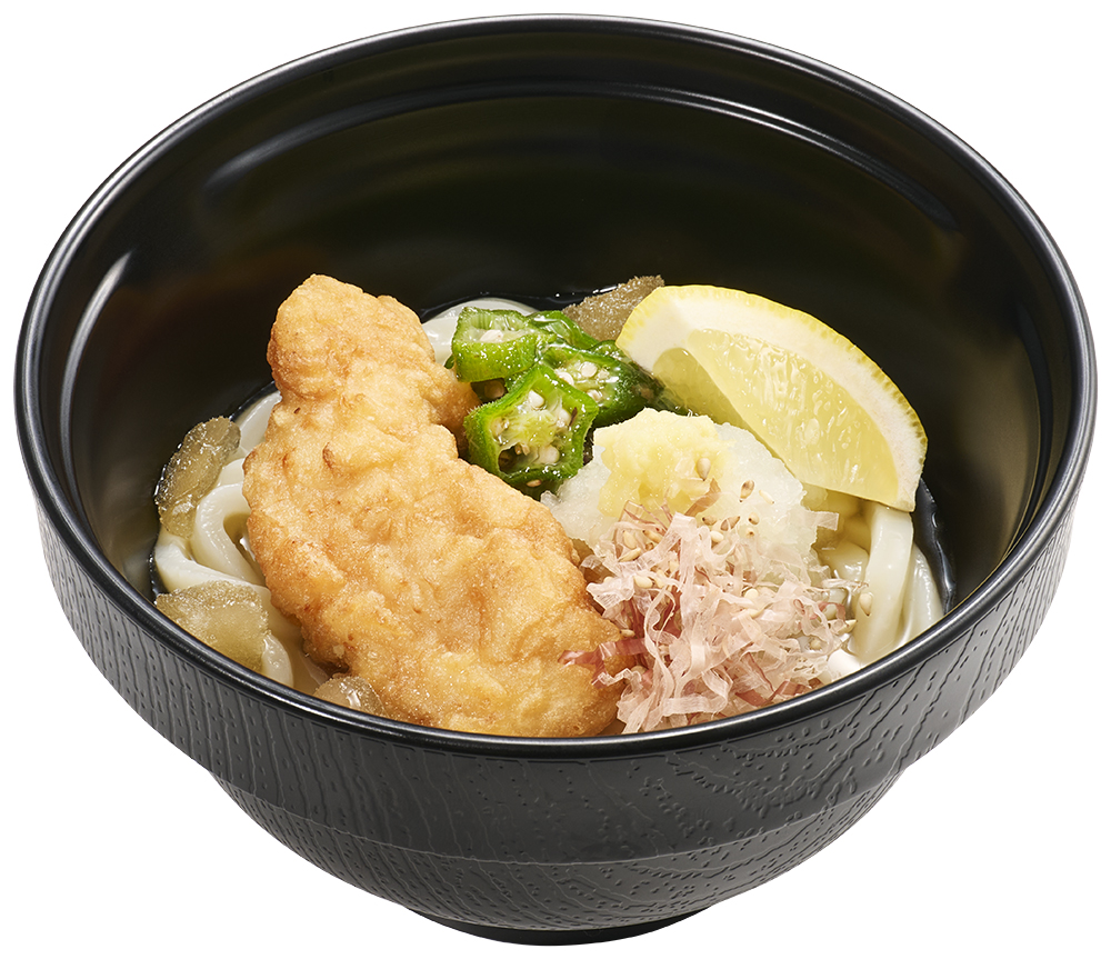 混ぜて冷やす とり天おろしうどん