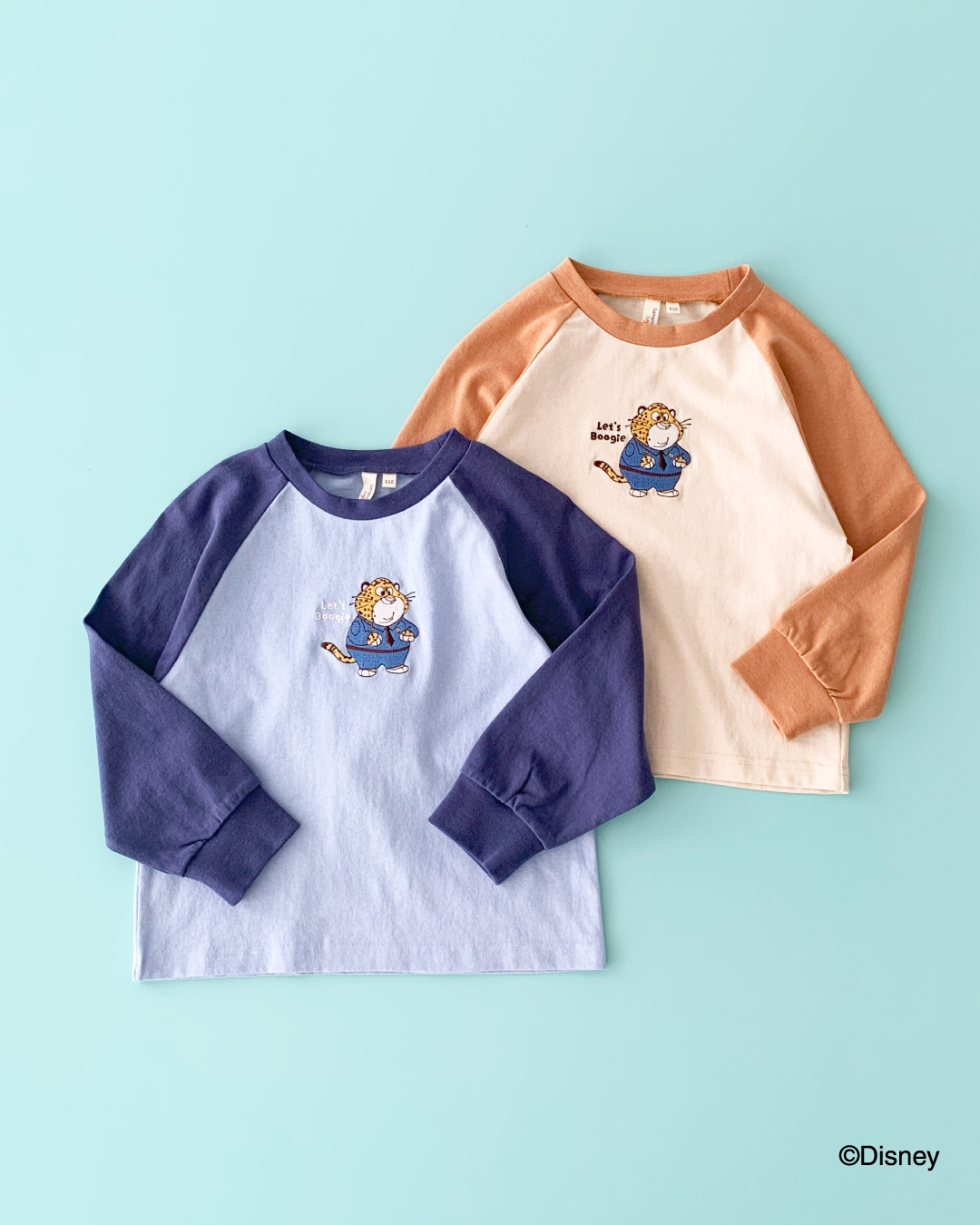 刺繍入りラグランロンT(全体)
