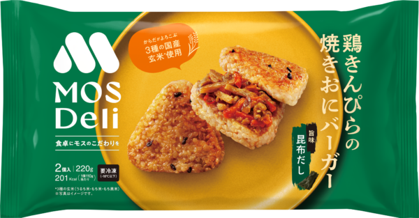 モスデリ 焼きおにバーガー 鶏きんぴらのパッケージ