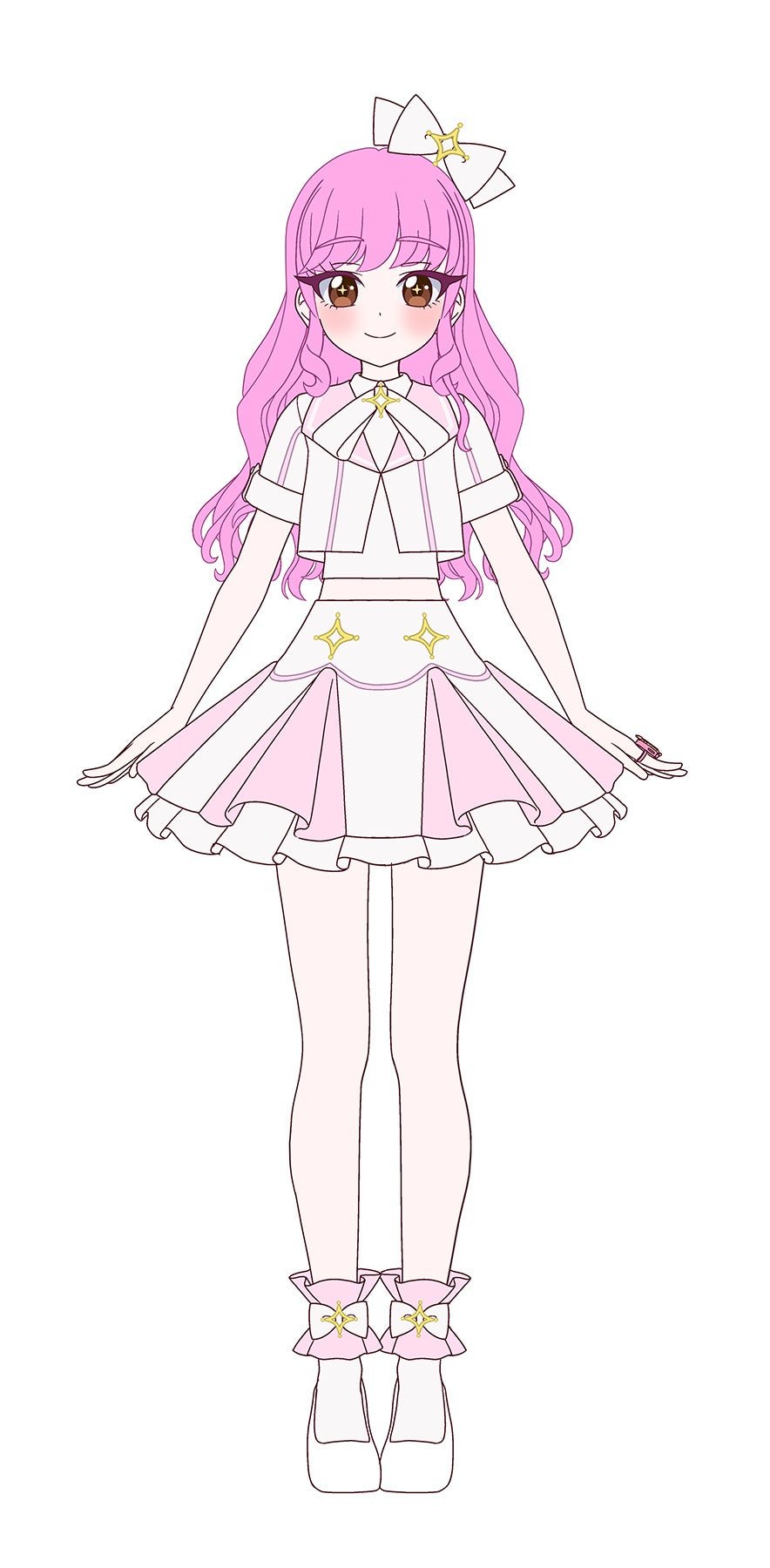 新アイプリ「モモカ」の立ち絵