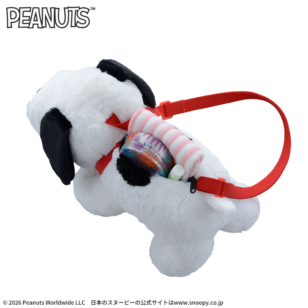 SNOOPY　プラチナムザッカぬいぐるみショルダーバッグ　おさんぽVer.　2
