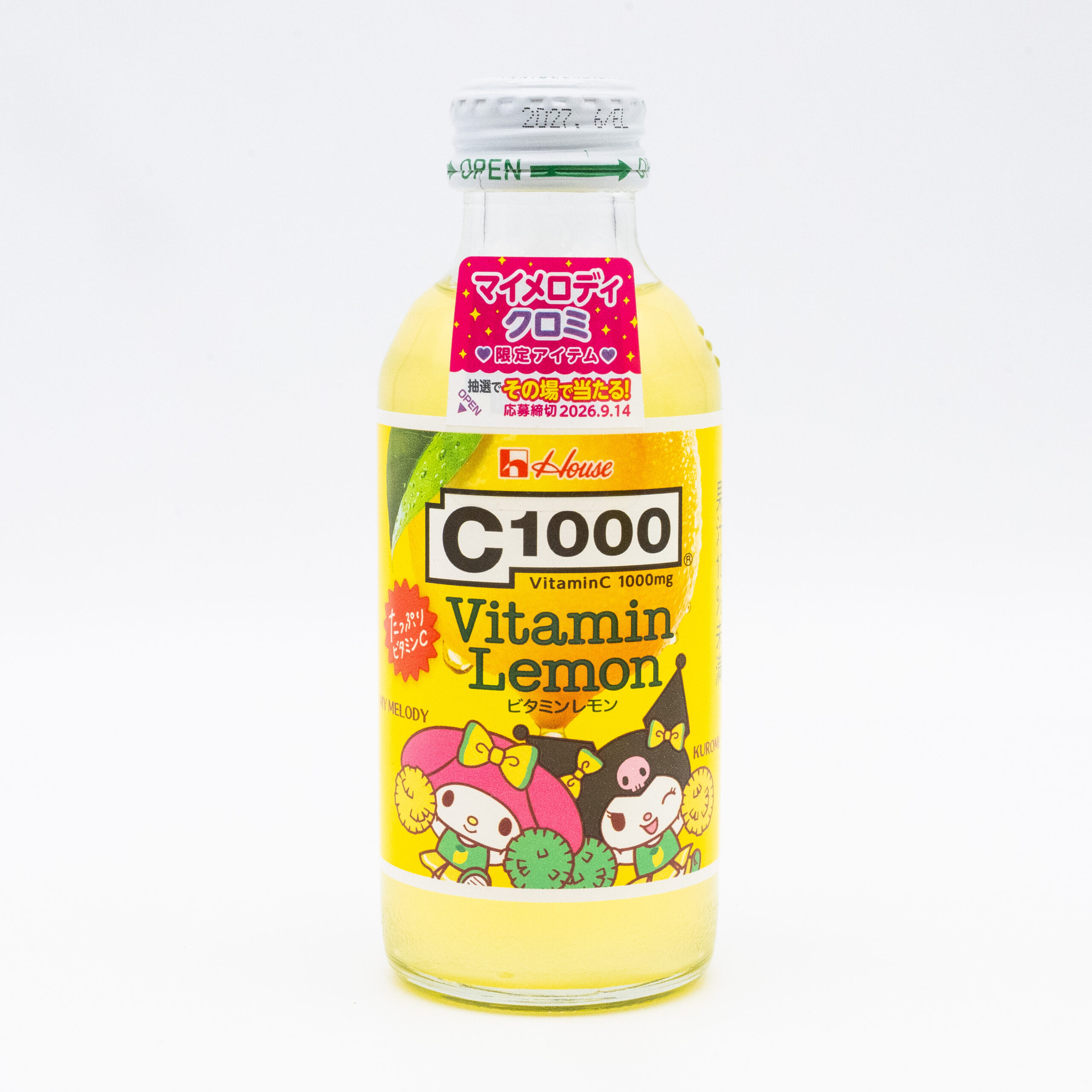 C1000 ビタミンレモン マイメロディ・クロミ限定ボトル チアリーダーデザイン