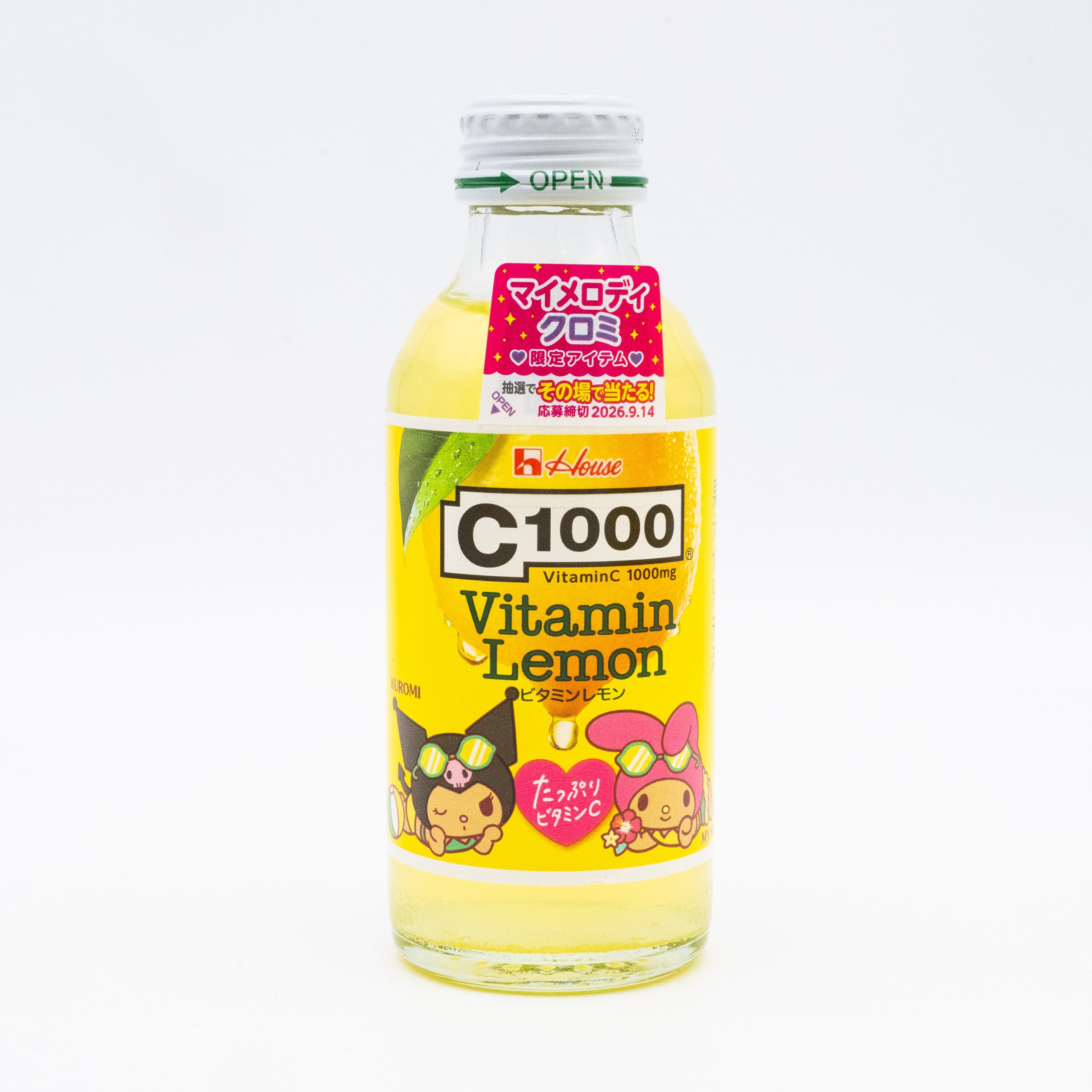 C1000 ビタミンレモン マイメロディ・クロミ限定ボトル サングラスデザイン