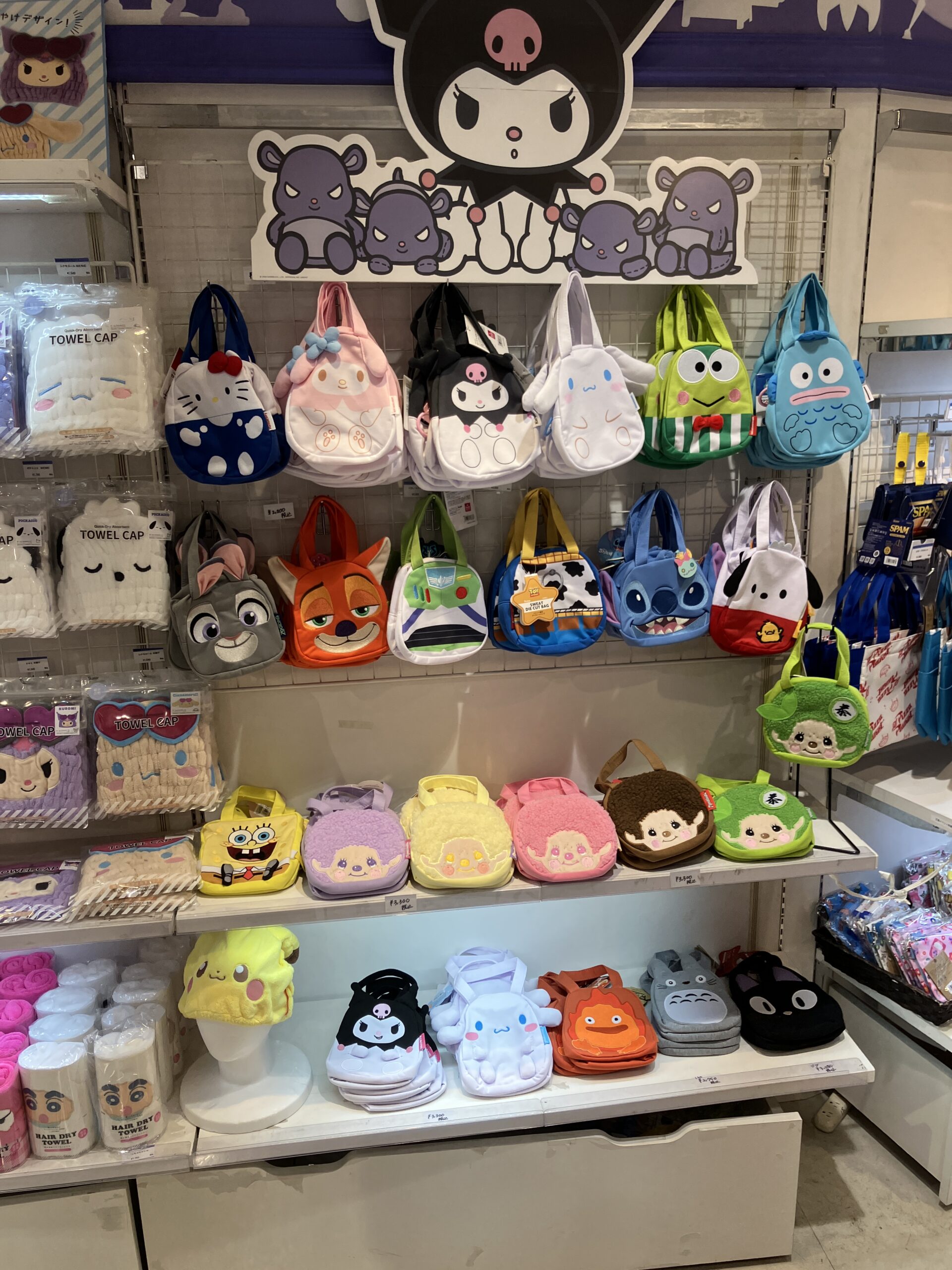 スケーターのダイカットデザインのミニトートバッグ