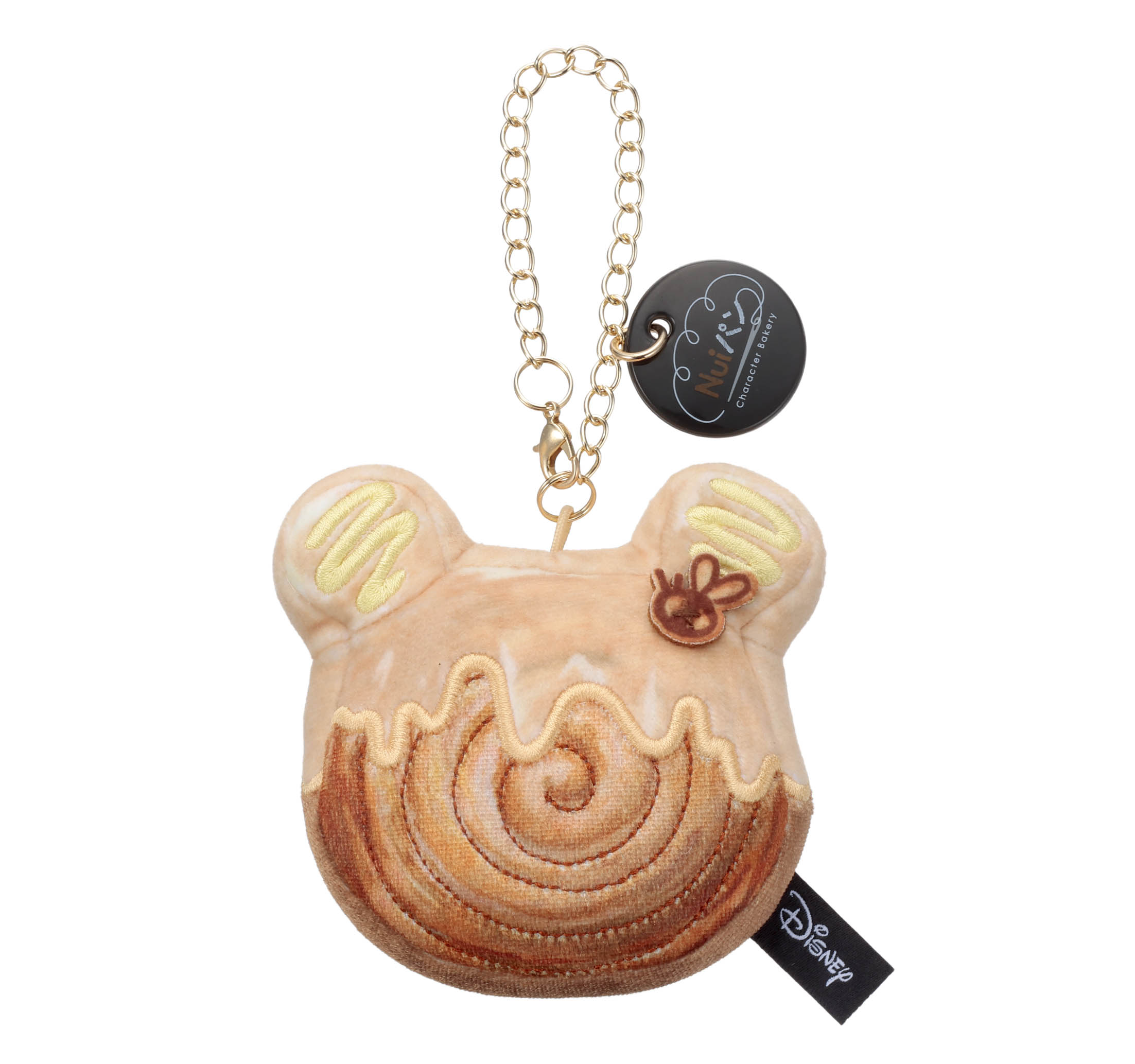Nuiパン チェーンストラップマスコット クロワッサンロール プーとチェーン