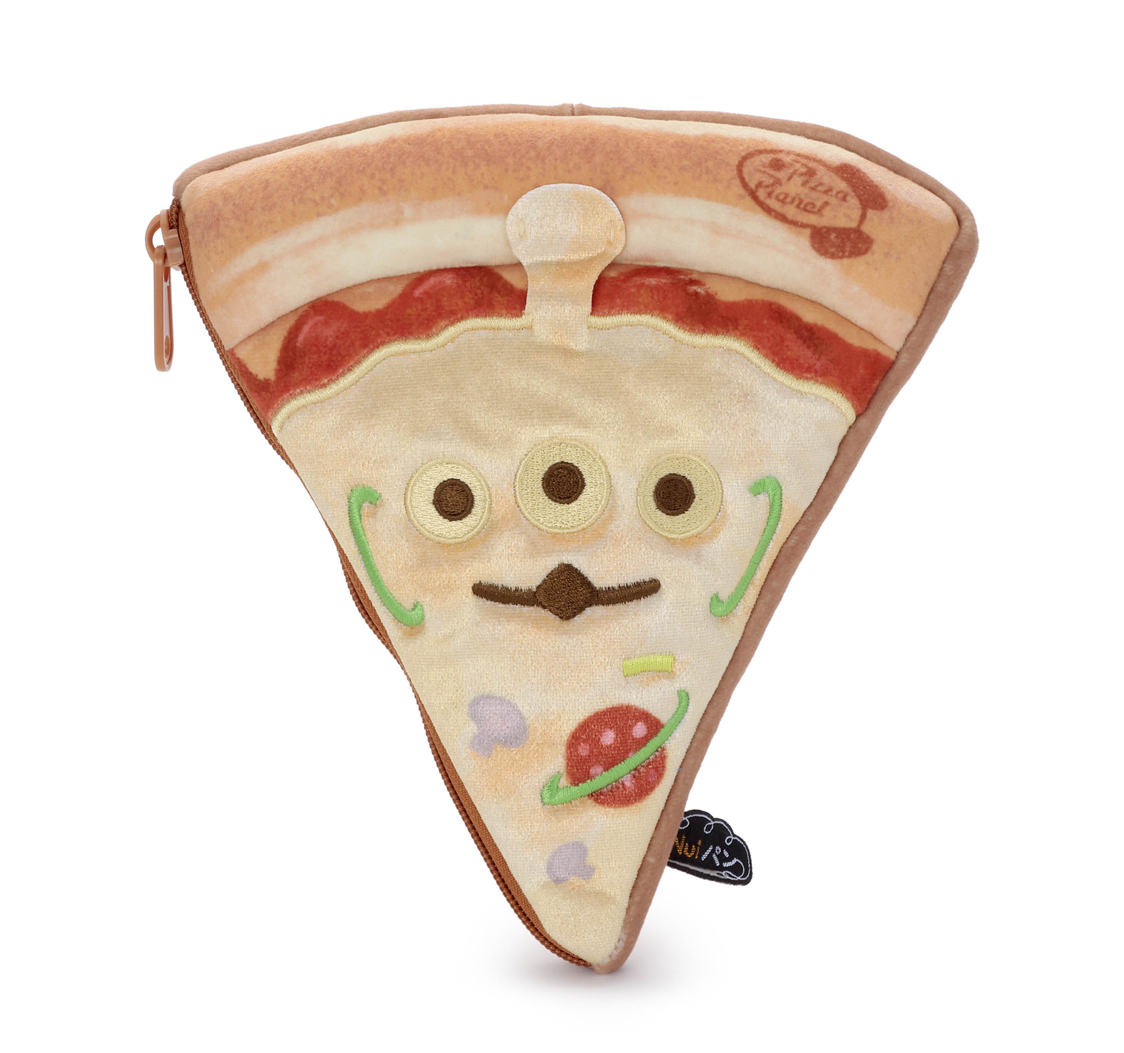 Nuiパン ぬいぐるみポーチ ピザ エイリアンの三角の正面