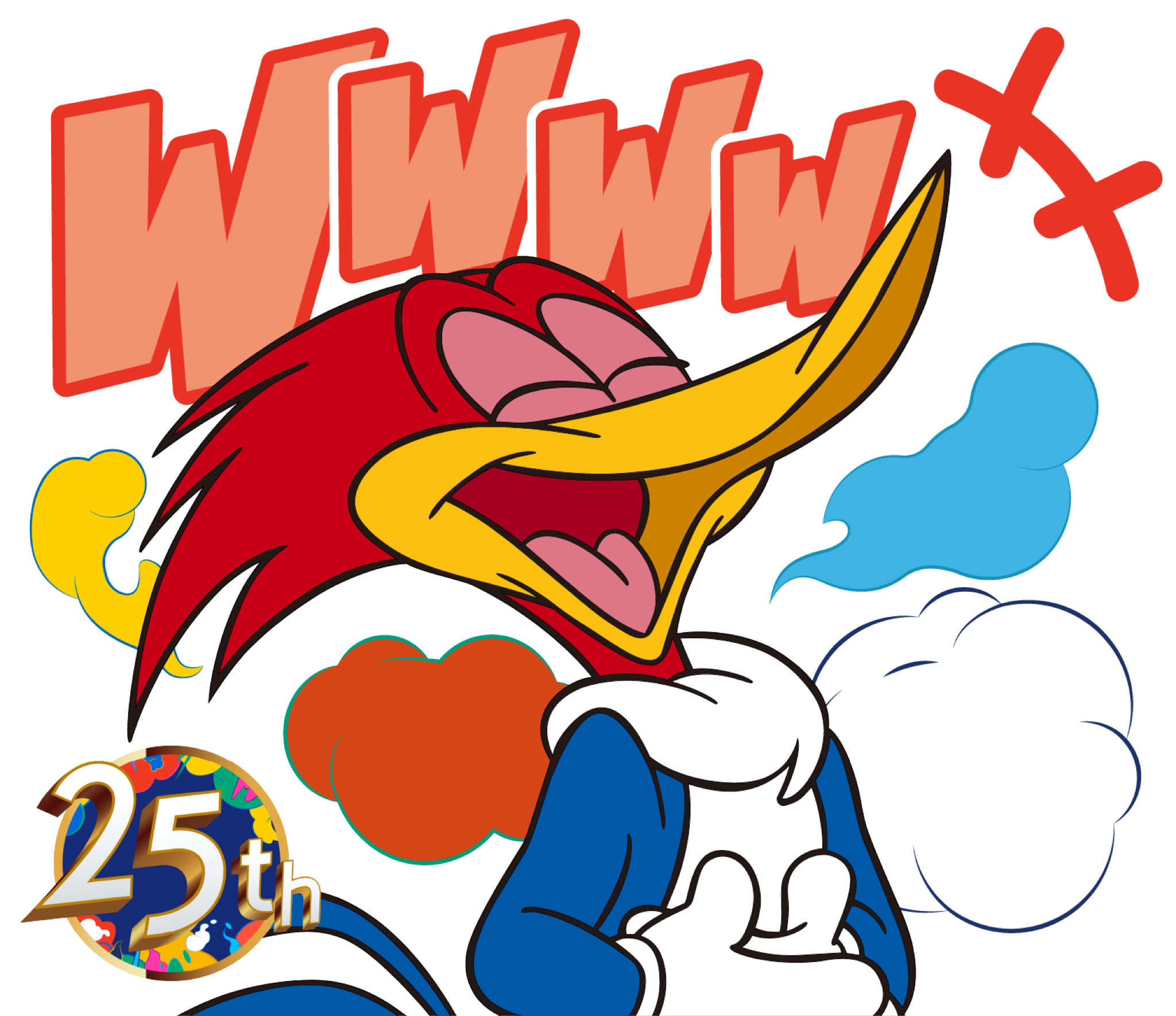 ユニバーサル・スタジオ・ジャパン“ウッディー・ウッドペッカー”LINEスタンプ「WWWW」