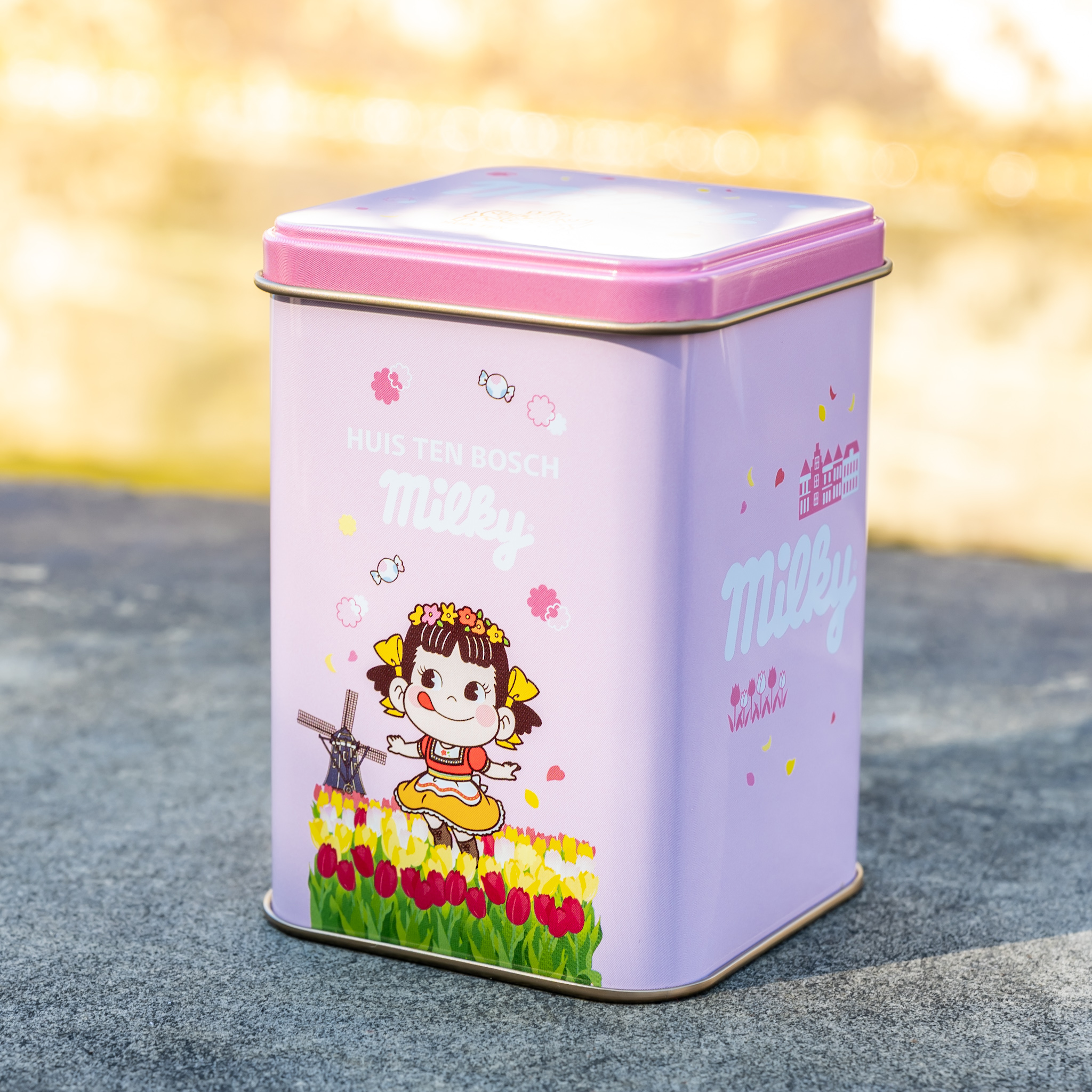 「ミルキー缶 ピンク」