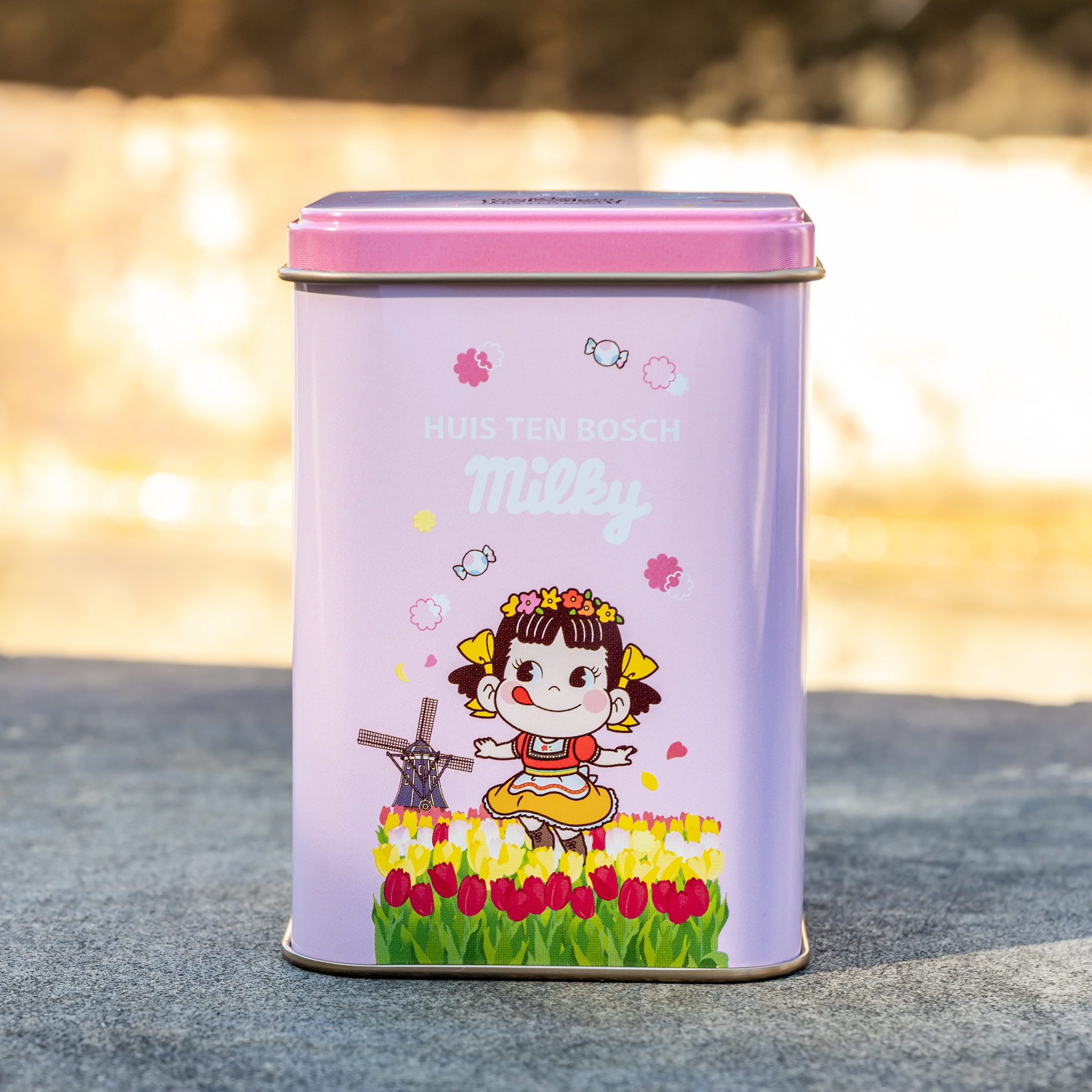 「ミルキー缶 ピンク」