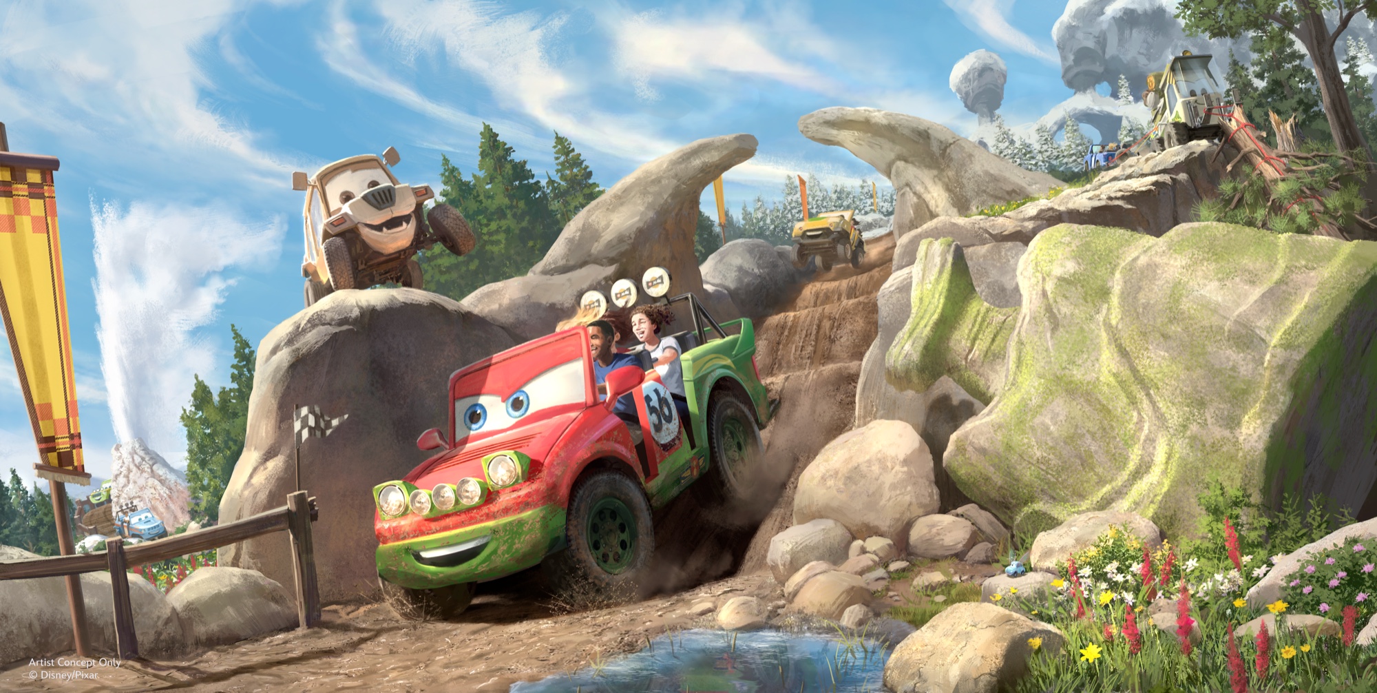 Cars Ridge Run Rally キャメルバックのコンセプトアート