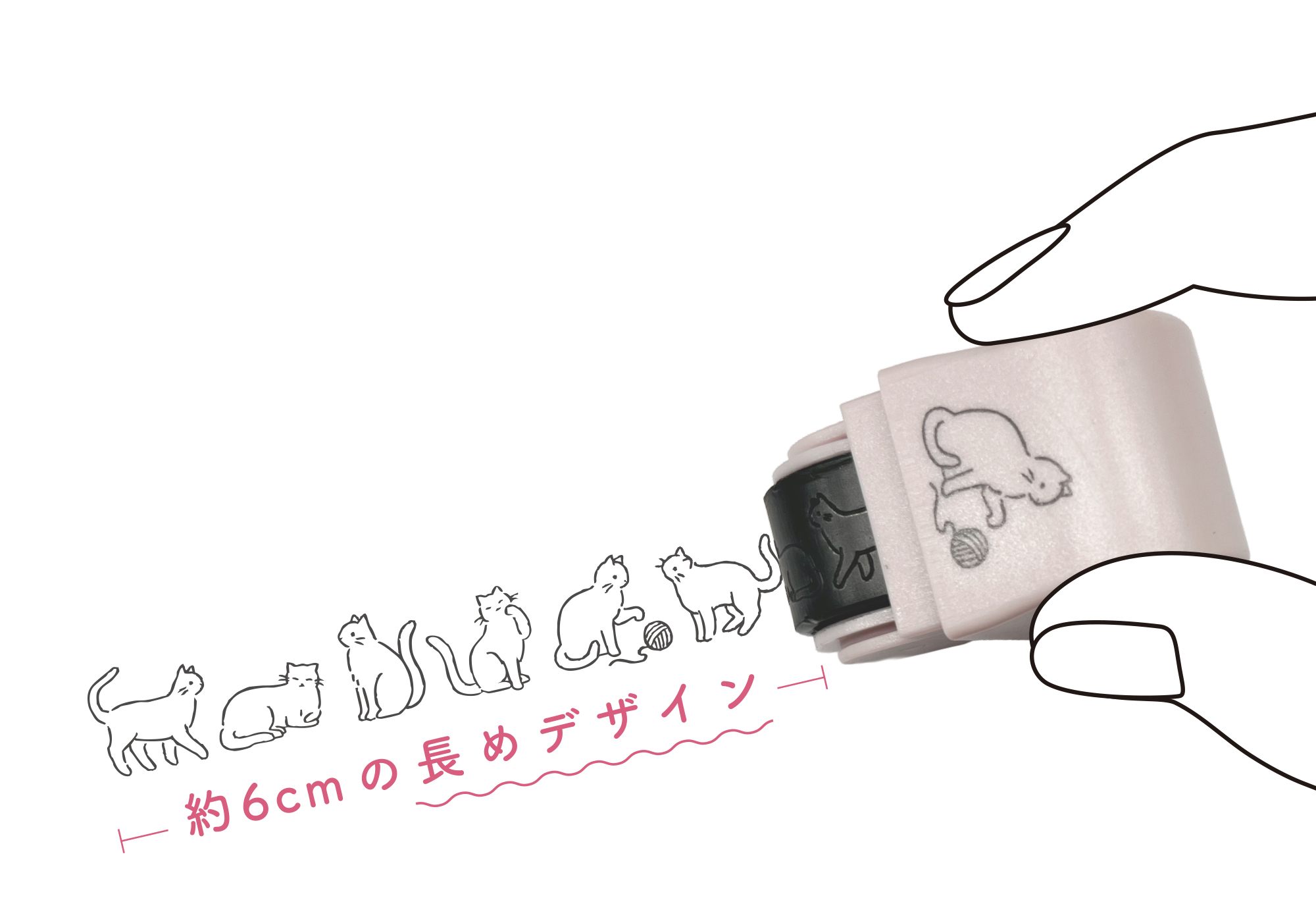 ローラー部分が見えるから引き始めを定めやすい