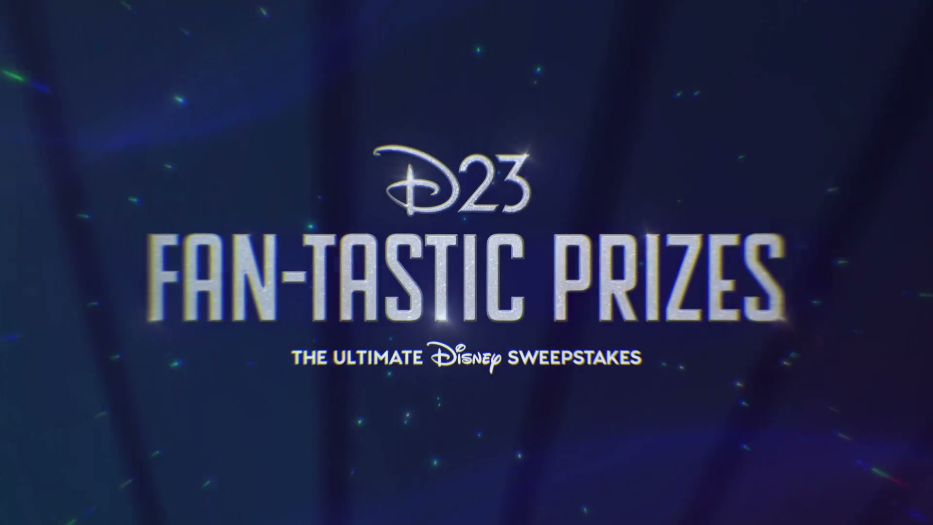 D23 FAN-TASTIC PRIZES: The Ultimate Disney Sweepstakesのロゴ(公式映像より)