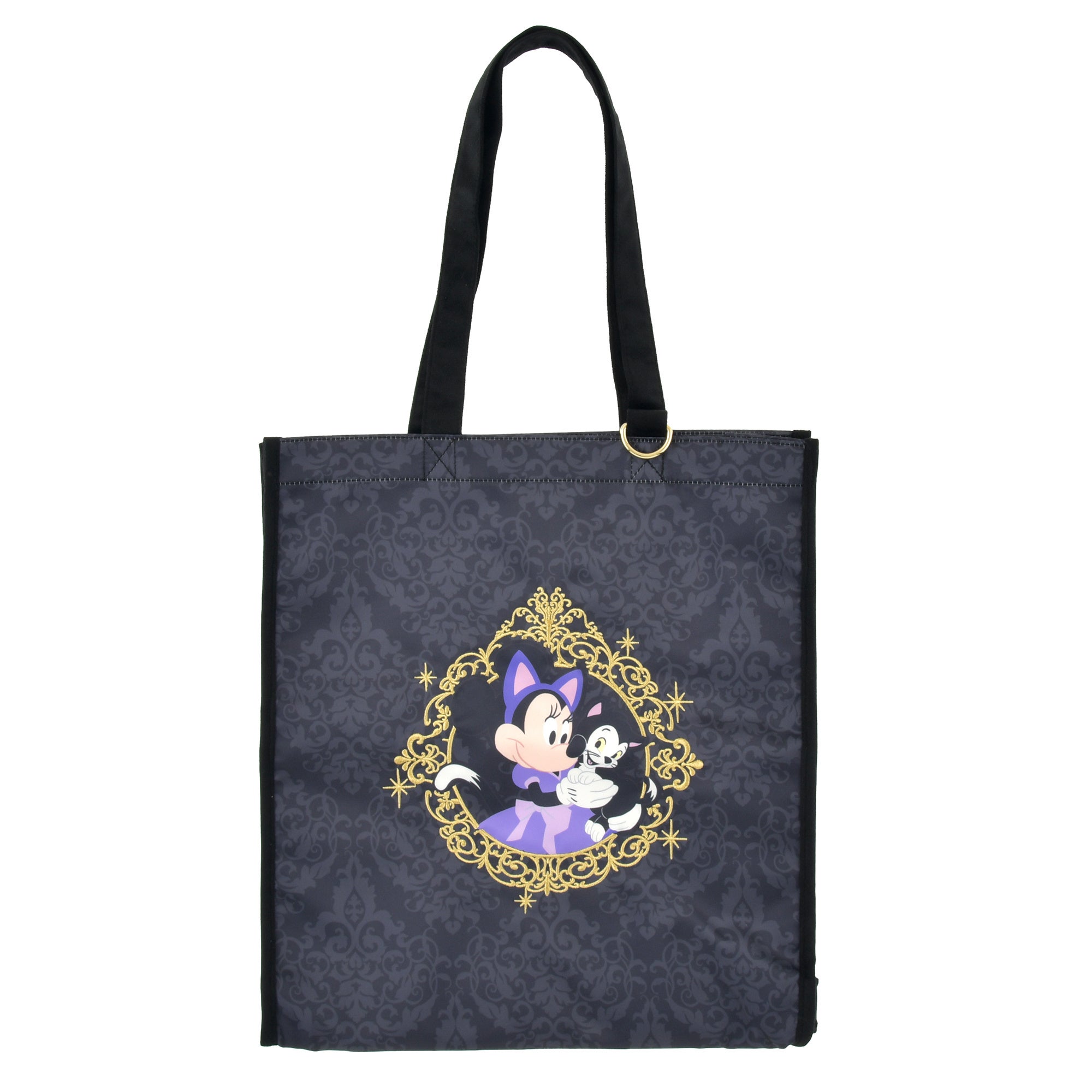 ディズニーストア「CAT MINNIE AND FIGARO」ミニーとフィガロのアートが入ったトートバッグ
