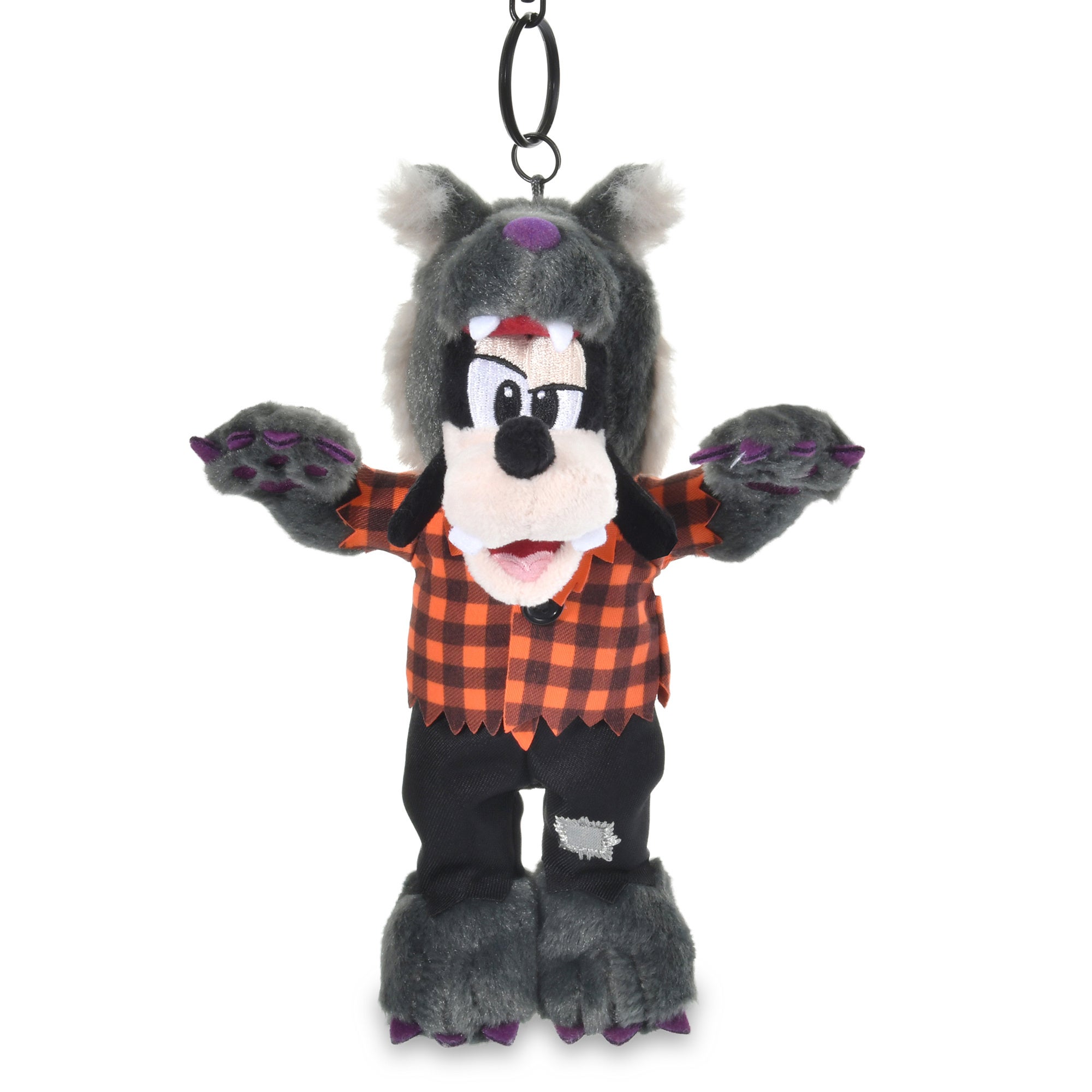 ディズニーストア「DISNEY HALLOWEEN」オオカミに仮装したグーフィーのぬいぐるみキーチェーン