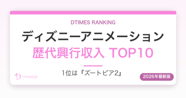 ディズニーアニメーション 歴代興行収入ランキング アイキャッチ