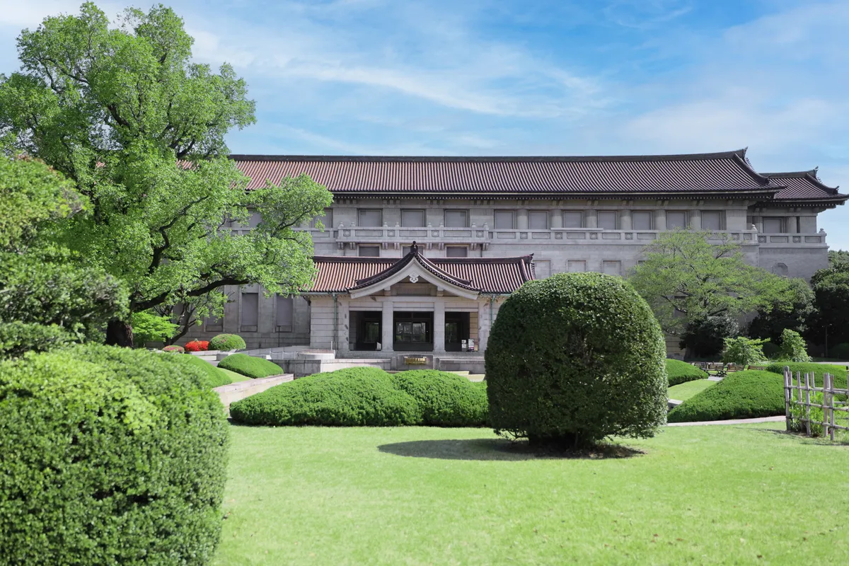 庭園から望む東京国立博物館