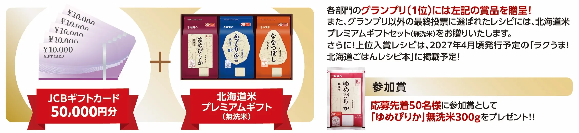グランプリ賞品と参加賞