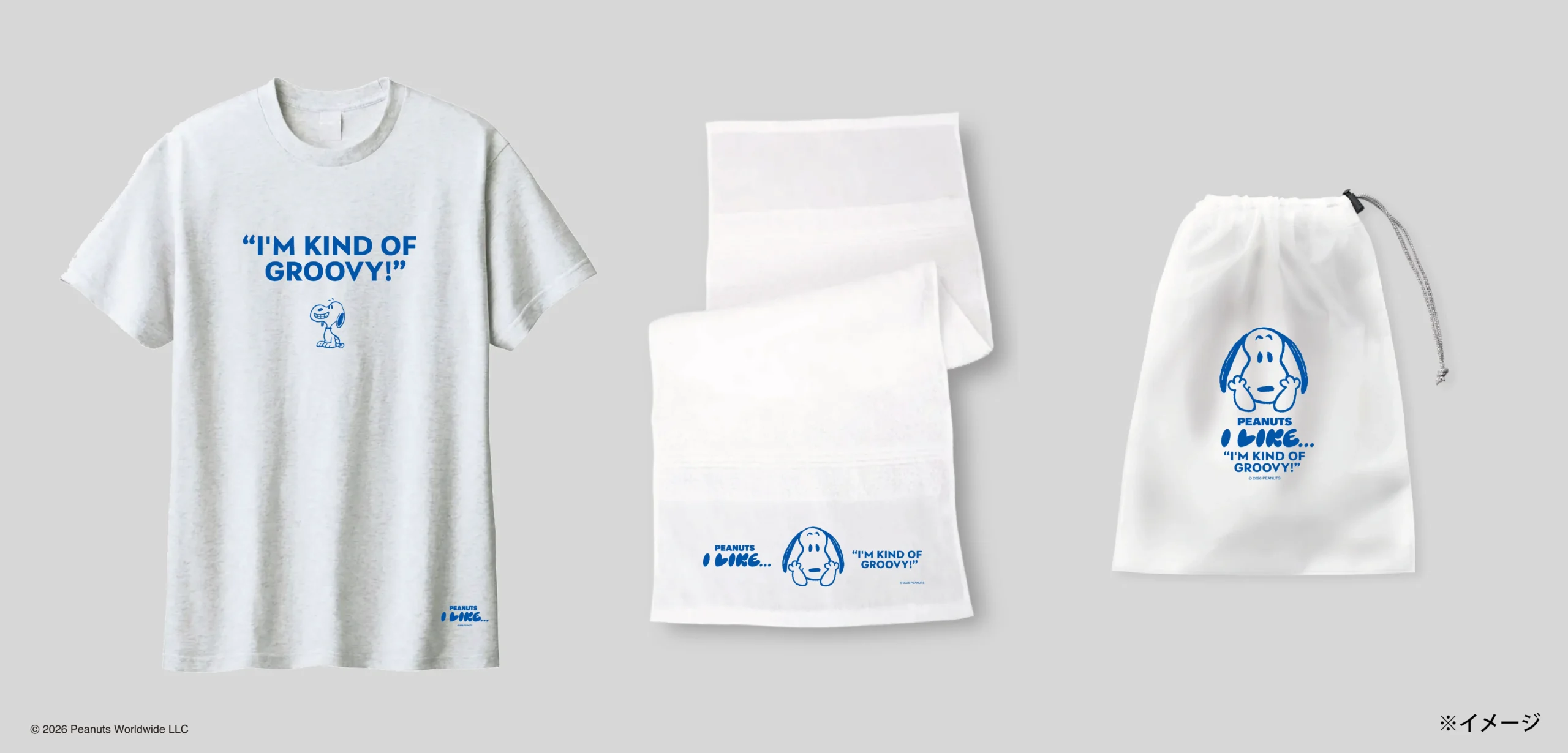 Tシャツ・タオル・巾着のコラボグッズ