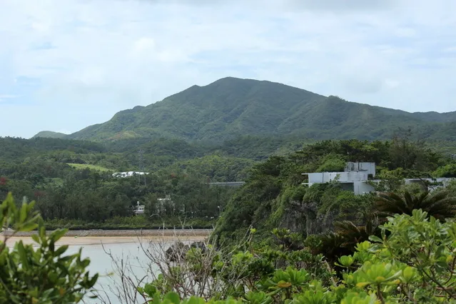 沖縄北部・金武町の山と海の風景