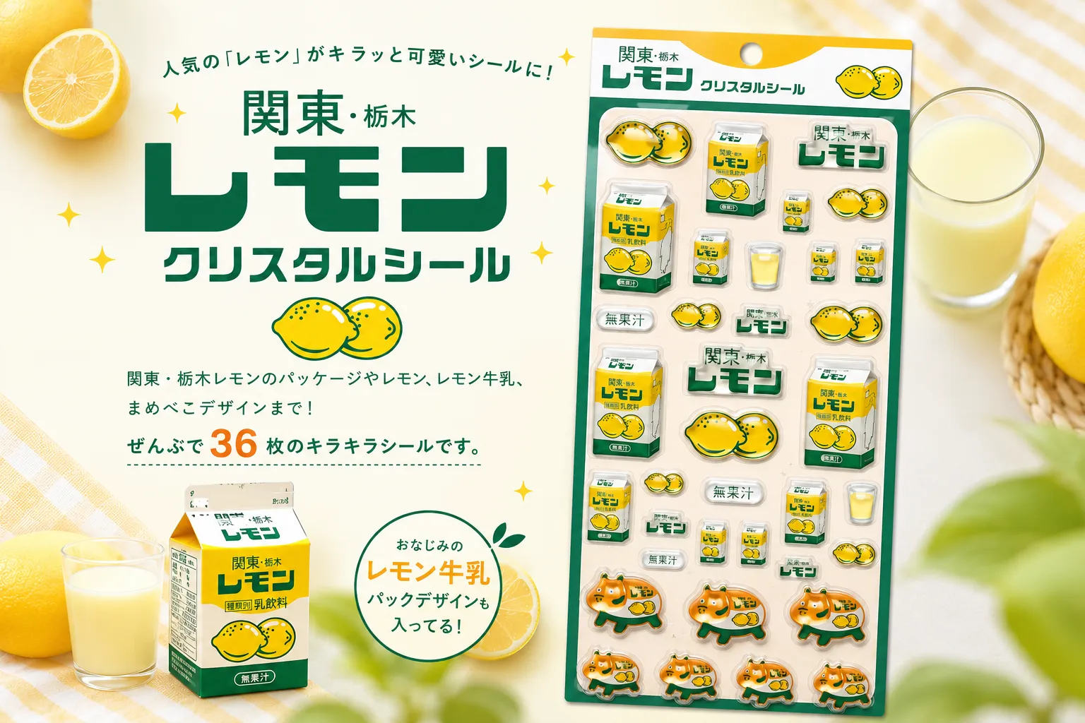 「関東・栃木レモン クリスタルシール」のメインビジュアル