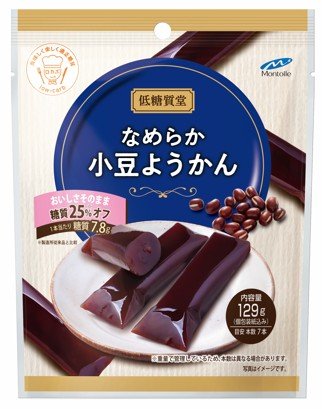 低糖質堂「なめらか小豆ようかん」パッケージ