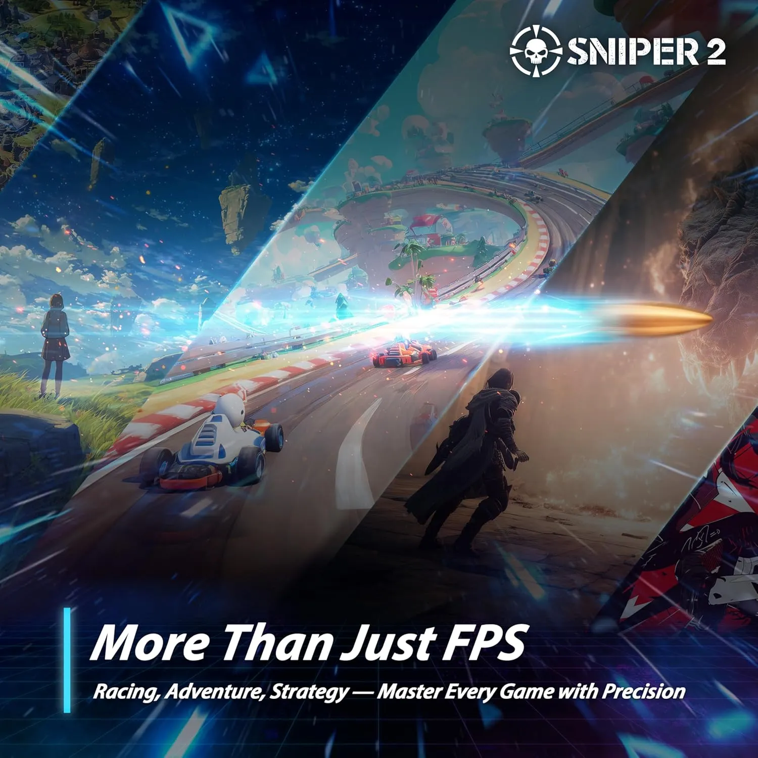 「Sniper 2」が対応する多彩なゲームジャンル