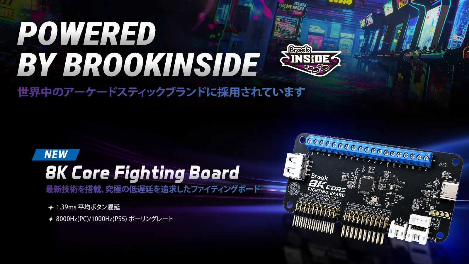 8K Core Fighting Boardの基板と競技性能スペック