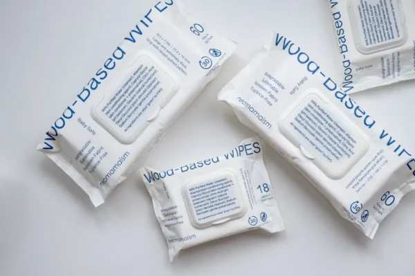 【第20回キッズデザイン賞受賞】「Wood-Based WIPES」60枚入り(自宅用)と18枚入り(携帯用)