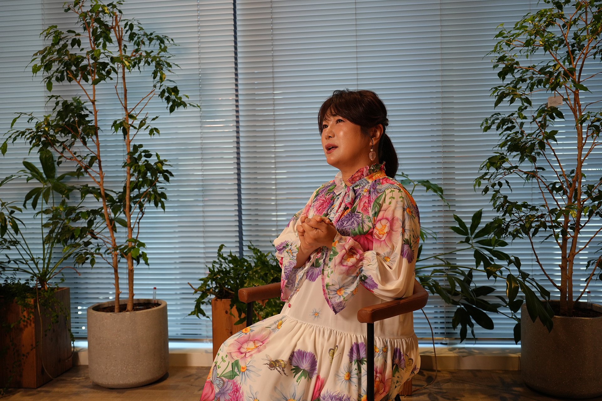 はるな愛さんのインタビューカット