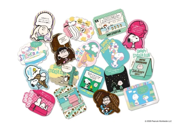 SNOOPY STICKER CLUBオリジナルデザインステッカー(一部)