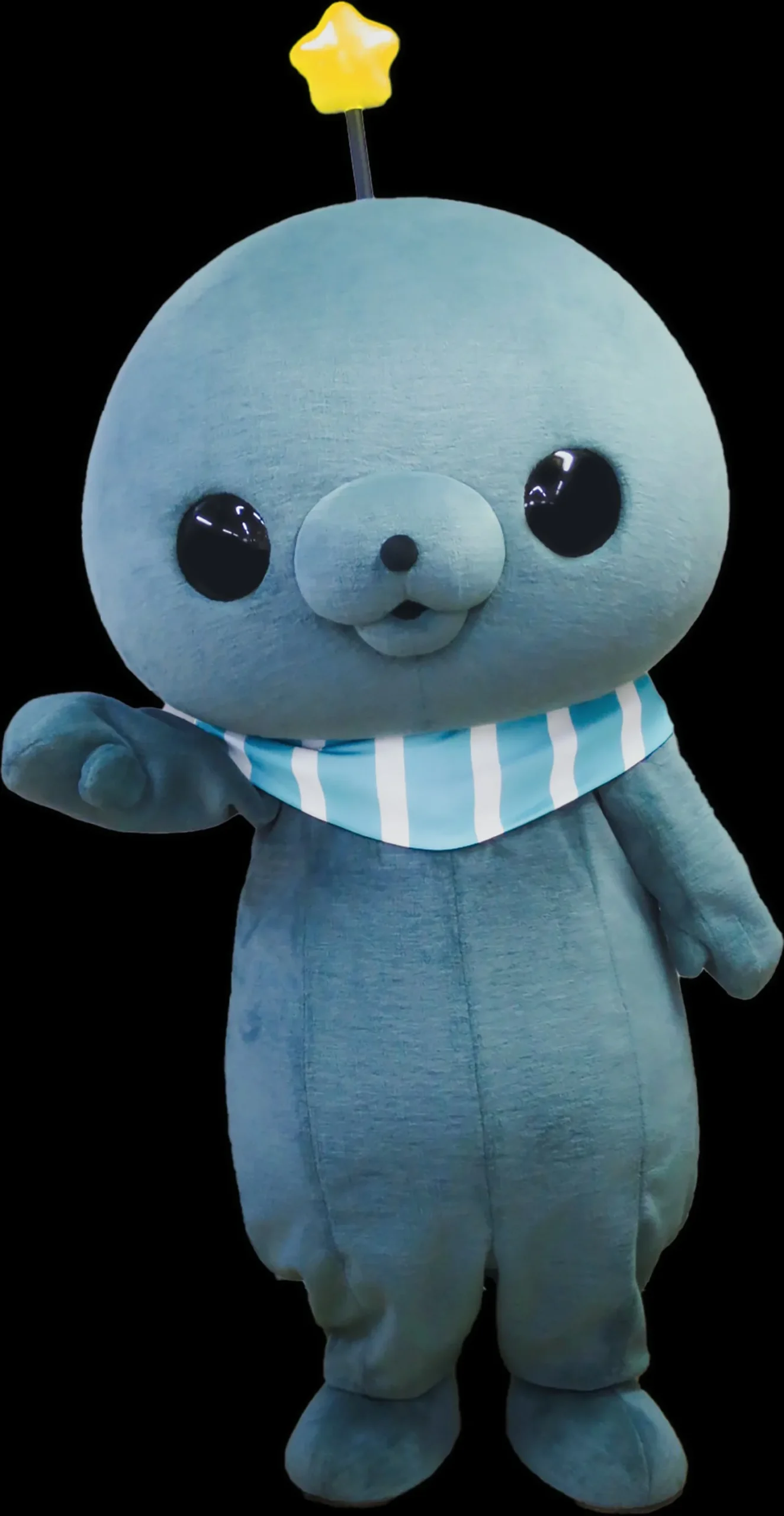 頭に星のアンテナを付けたマスコットキャラクター