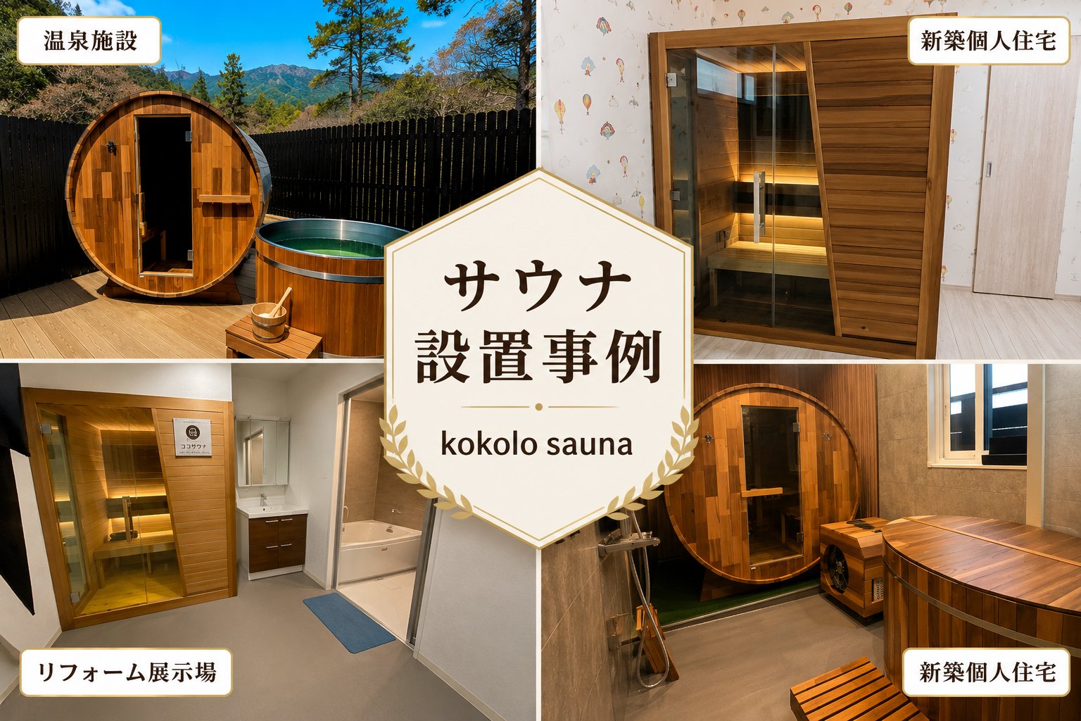 温泉施設・住宅・展示場でのサウナ導入実績まとめ