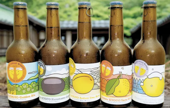 「KYOTO Golden Ale」など個性的なフレーバーの地ビール5本