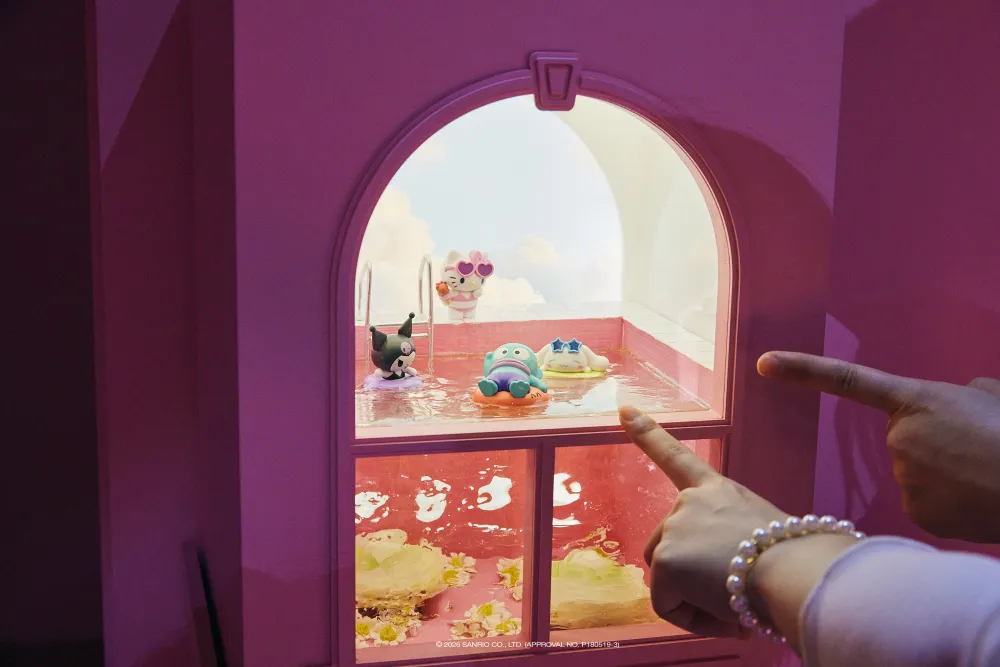 ミニチュア展示のフォトスポット