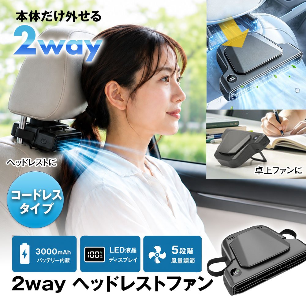 MAXWIN「K-FAN18-B」の本体と使用シーン