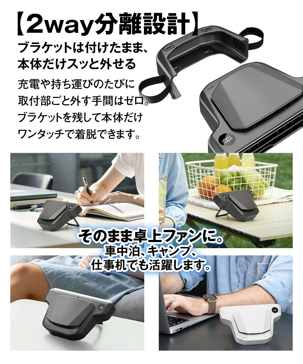 「K-FAN18-B」を卓上ファンとして使う場面